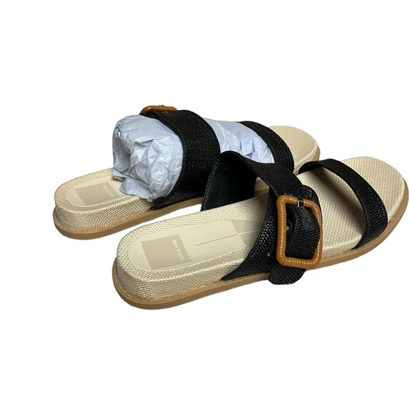NWT Dolce Vita Genzel Slide Black Buckle Sandal 8 - Picture 7 of 8